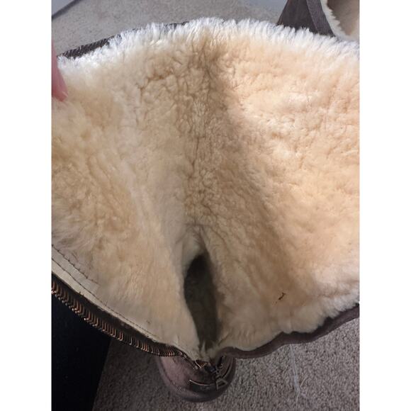 Ugg Knightsbridge Dark Brown Back Zipper Suede Boots size 7. - Picture 8 of 8